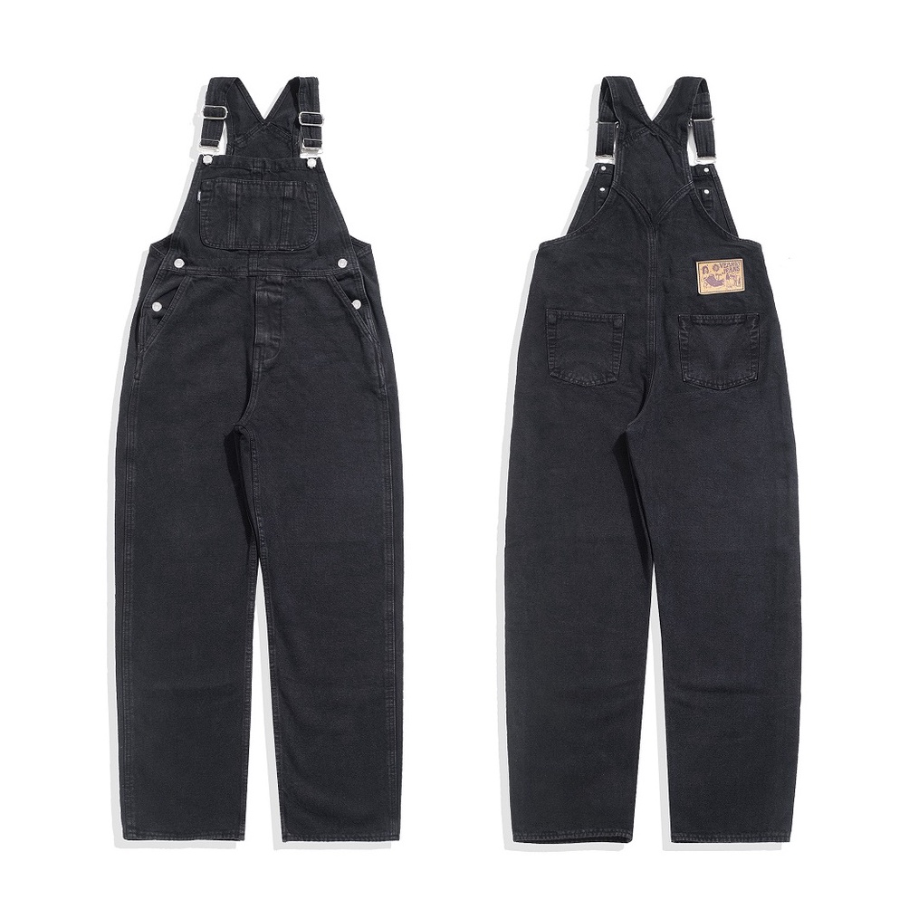 Vearst Overall Benjy Black Washed [KODE. H74W]