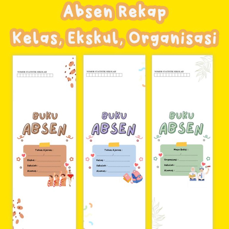 

Harga Termurah✩➩ Buku Absen Rekap Kelas Ekskul Organisasi L87 ❆