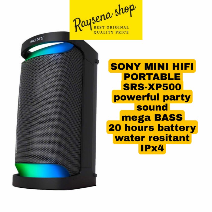 SONY HIFI SRS-XP500 / SRS XP500 KARAOKE PARTY SOUND