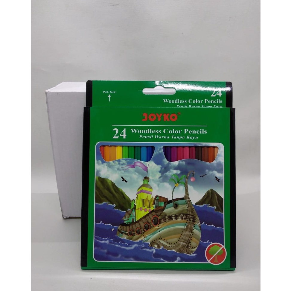 

Pensil warna / Color pencils CP-104 Joyko (24 warna) ➱Model Terkini