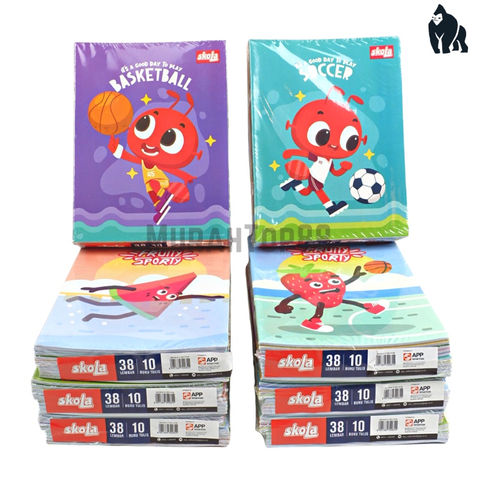 

✷Produk Keren❀← Buku Tulis SKOLA 38 Lembar Murah / Buku Sekolah Anak Bergaris Karakter Sidu Sinar Dunia [PER PACK ISI 10 PCS] A98 ≛