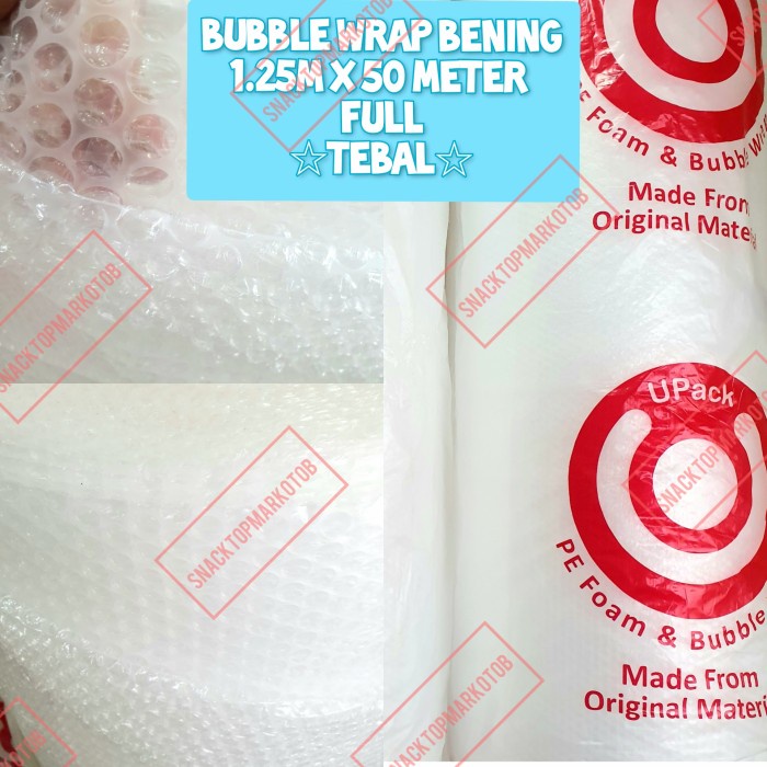 

Bestseller Bubble Wrap Putih Murah Premium Quality 50M X 125Cm