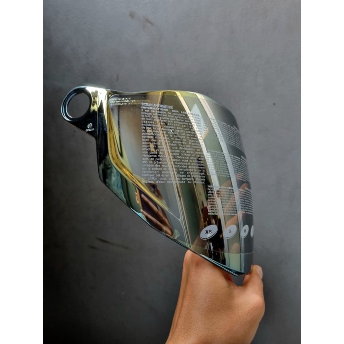 Zeus Zs-205 White Half Face Double Visor