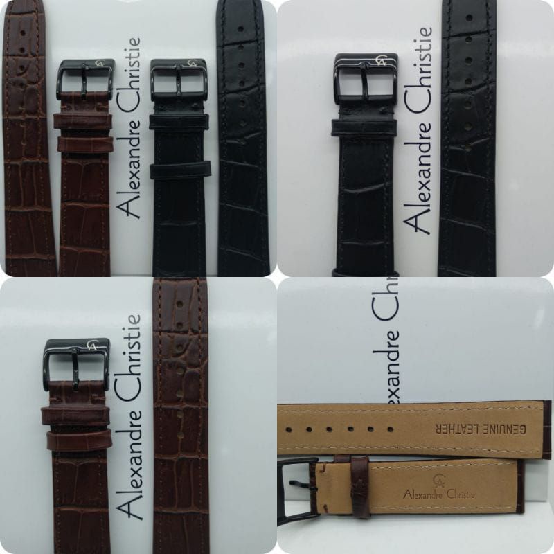Tali Kulit Strap Leather Jam Alexandre Christie Ac 8484 Ac 8599