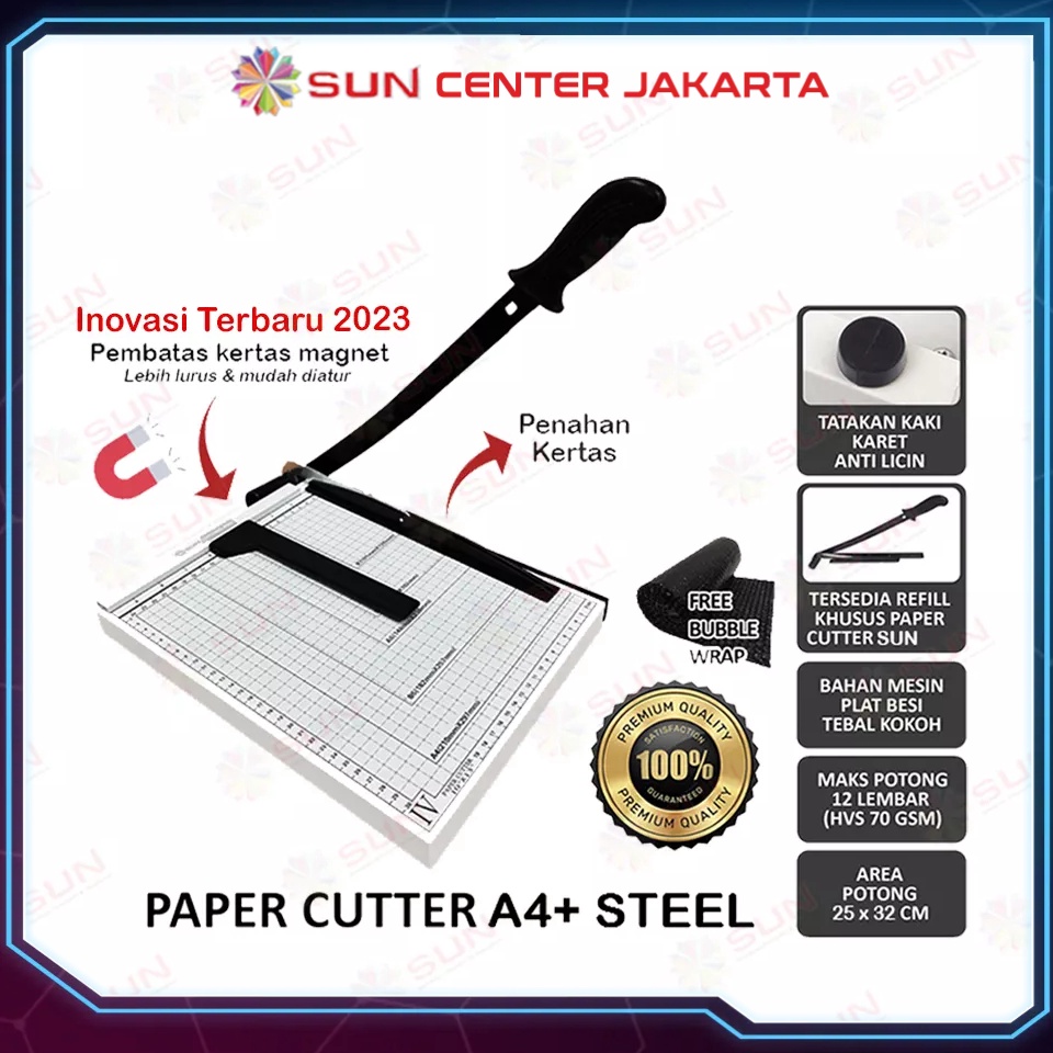 

[PROMO AMB4] Paper Cutter A4 ( Alat Potong / Mesin Pemotong Kertas HVS, Sticker, Dos, PVC ID Card, Yellow Board, Art Paper, Vinyl, Bontax Camel, Kertas Foto A4 Glossy Silky Glossy Photo Paper A5 A4) MCL