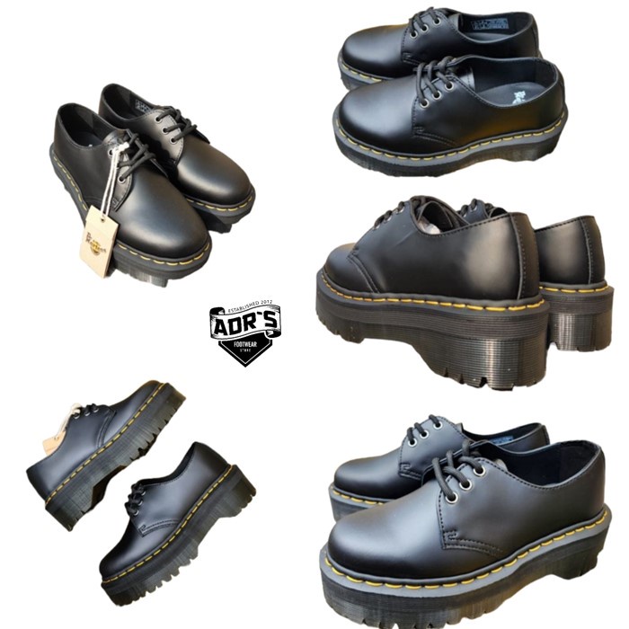 Sepatu Boots Wanita Docmart 1461 QUAD Platform Low