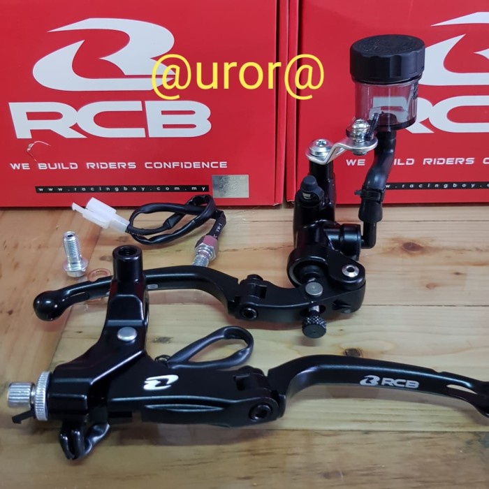 MASTER REM RADIAL RCB S1 14MM & HANDLE KIRI - REM / KOPLING S1 BLACK terpopuler