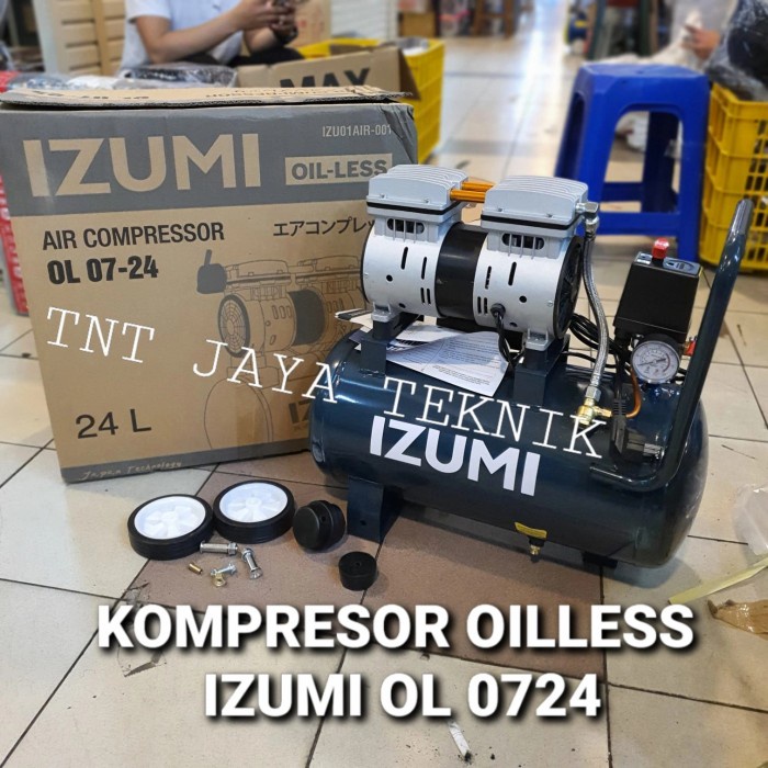{GreenShop} IZUMI 24LITER OIL LESS 3/4HP / KOMPRESOR IZUMI OIL LESS 24 LITER 0724 Limited