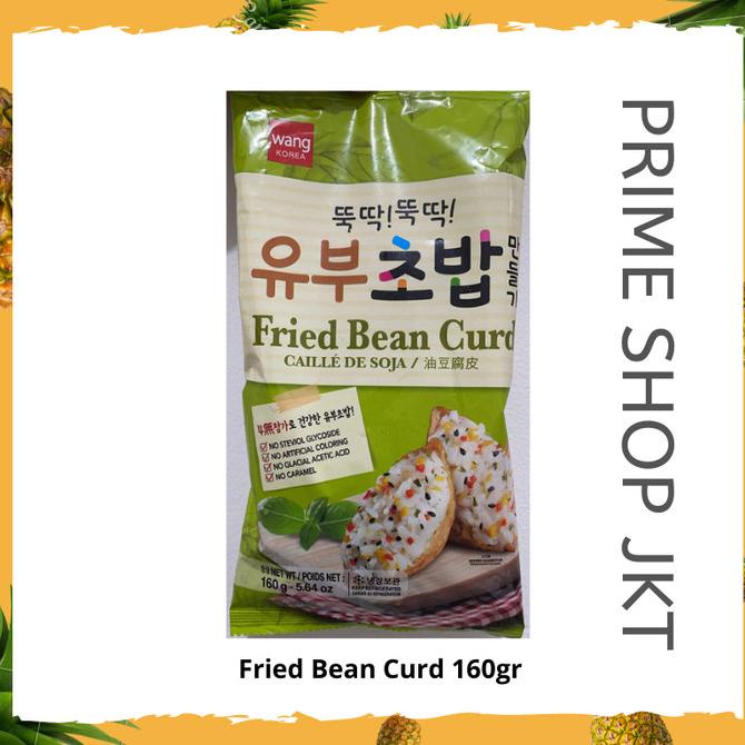 

Wang Korea Fried Bean Curd 160gr Tahu Goreng Bumbu Yuboo Chobap Inari