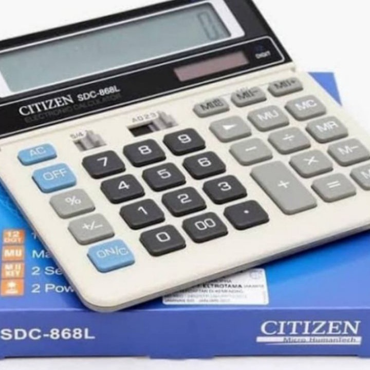 

➾Dijual ⁎ Kalkulator/Calculator 12 digit Citizen SDC-868L C61 ✴