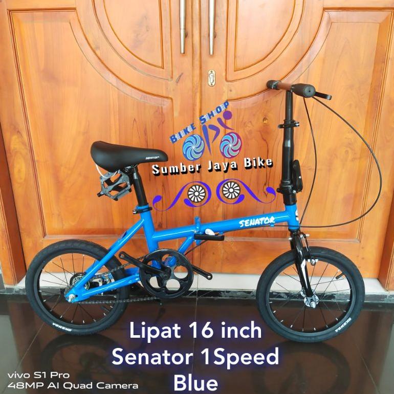 Sepeda Lipat 16 inch Senator 1Speed