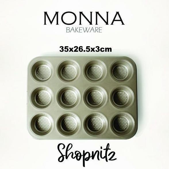 Muffin Pan 12 Cups Monna Bakeware - Cetakan Cupcake