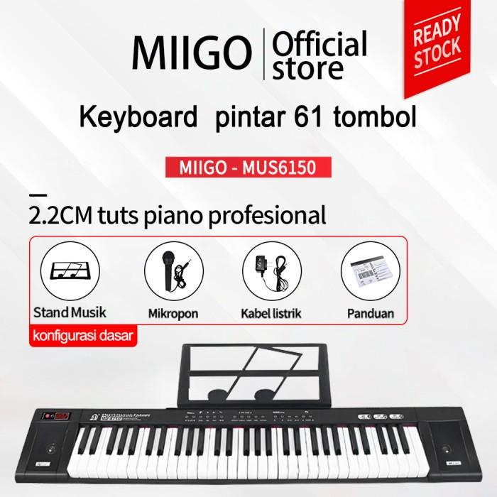 Miigo Piano Elektronik Multifungsi, Piano 61-Keypiano