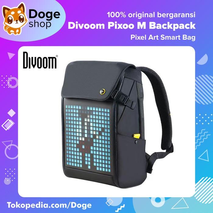 Divoom M Backpack Pixel Art Diy Smart Bag Tas Rgb Led Screen Pixoo Ori
