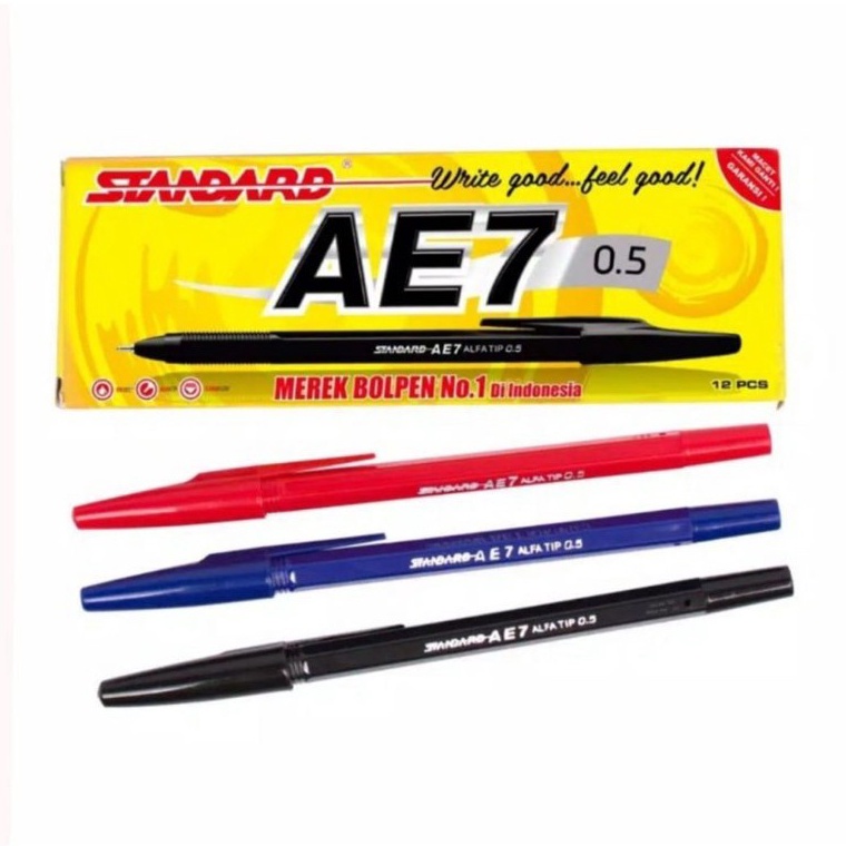 

⁂Terbaru Pulpen Standard AE-7 / 0.5mm / (12pcs) 035 ☈