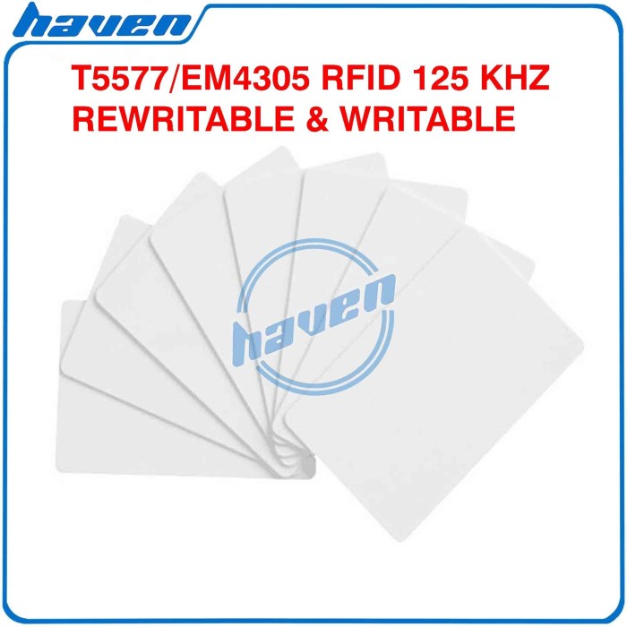 

Terlaris T5577 Card Rfid 125 Khz Rewritable Writable Duplicate Card Em4305