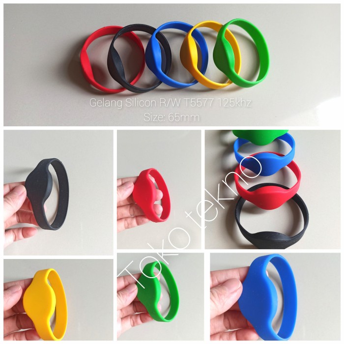 

Terlaris R/W Gelang Silicon T5577 125 Khz Clone Gelang Copy T5577 Rfid 125Khz