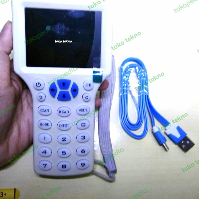 

Terlaris Handheld Rfid Writer Duplicate Copier 10 Frequensi Alat Copy 10 Freq