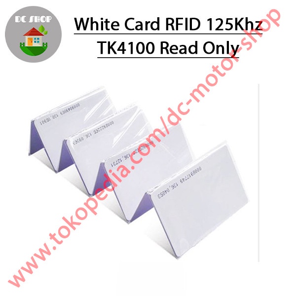 

Terlaris Kartu Rfid 125Khz / Rfid Card 125Khz/Proximity Tk4100 Em4100 Read Only