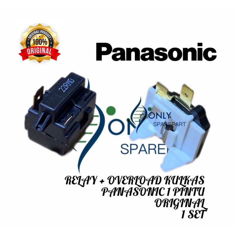 EG Relay ptc dan overload kulkas panasonic 1 pintu Original relay kulkas panasonic 1 pintu ✰ ☍