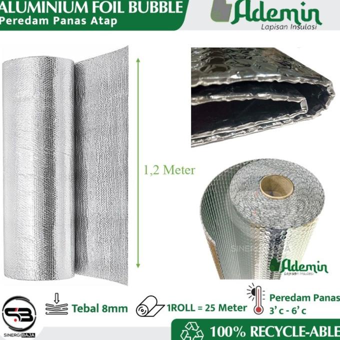 Aluminium Foil Bubble | Insulasi Atap | Peredam Panas Atap ADEMIN lite
