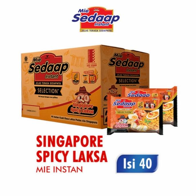 

Sedap Mie Singapore Spicy Laksa 1 Dus Isi 40 Pcs