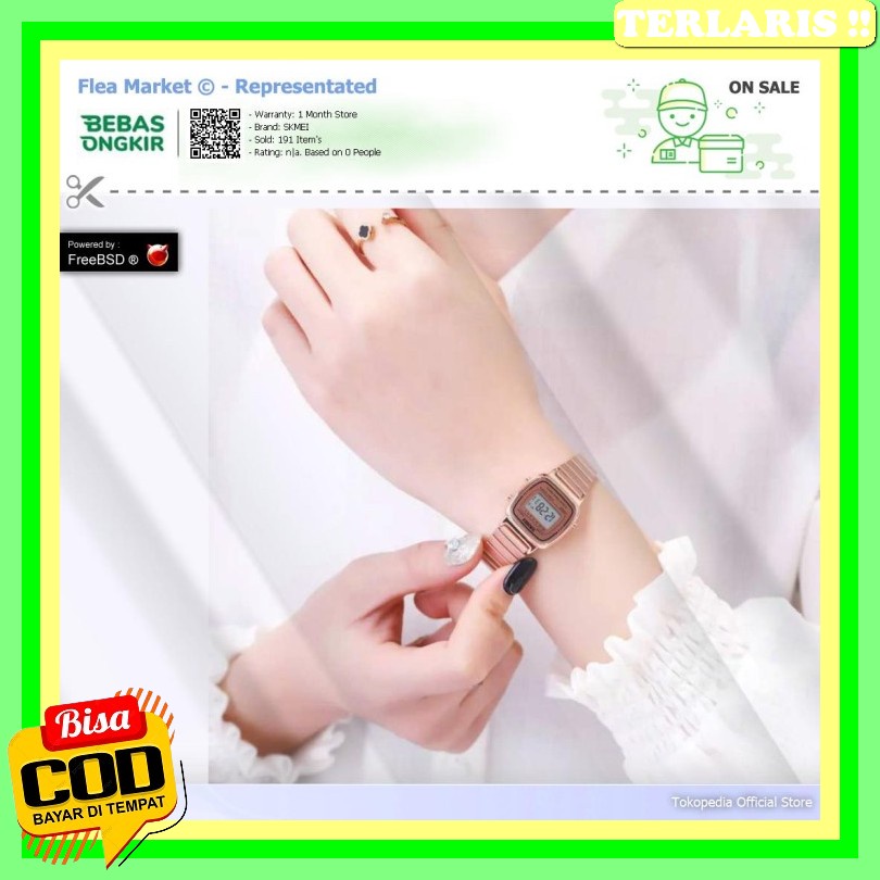 J Tangan Cewek Jm Branded Mini Jsm Box Watch Bagus Waniya Rantai Digital Anti Air Kekinian Analog Ko