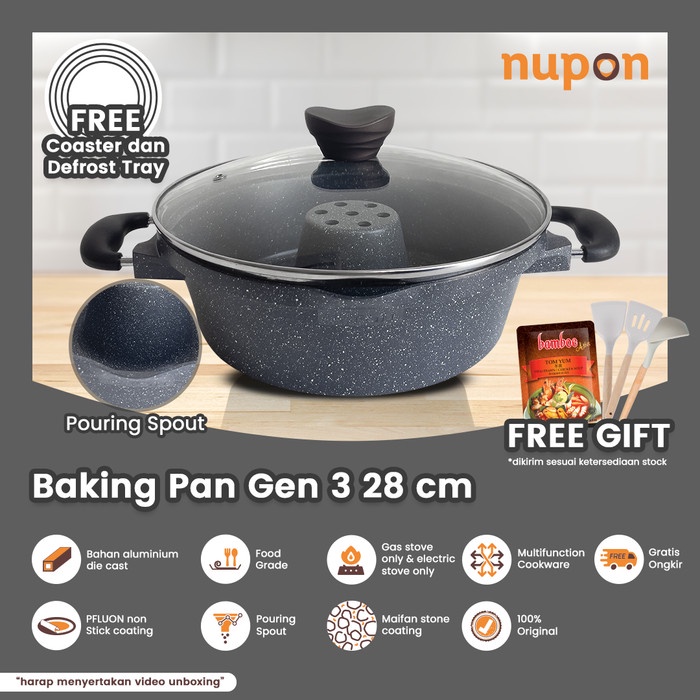 Bestseller Baking Pan Gen 3 Package Nupon Panci Cetakan Kue Bolu Tanpa Oven