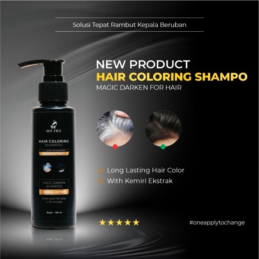 My Iwe Shampoo Ghitam Rambut My Iwe Shampoo Ghilang Uban Shampoo Myiwe Free Sisir Saku