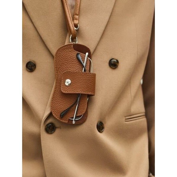 Case Kacamata kulit tali/Tempat Kacamata kulit/Sunglass Case leather