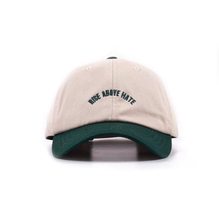 topi Leech Co Caps - Rise Above Hate Cream Green | Polo Cap | Topi Pria | T(L6K8) Kekinian Best sell
