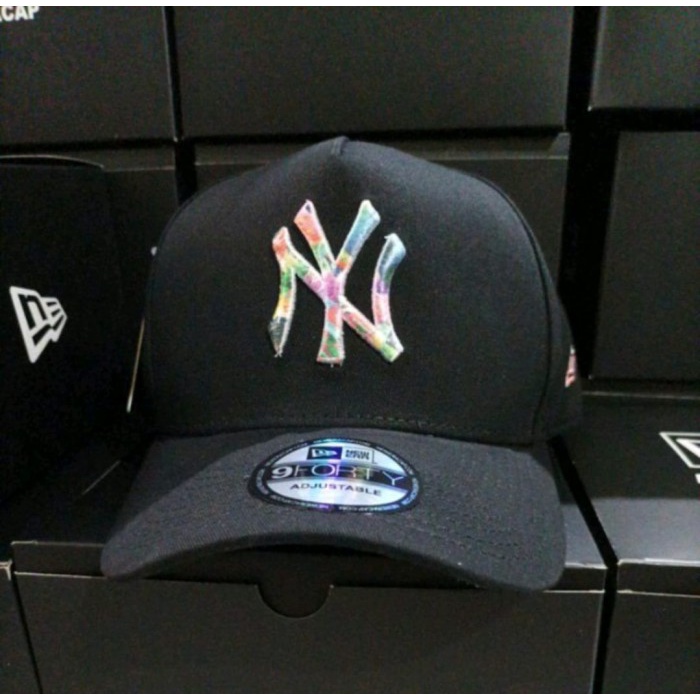 topi Topi Baseball Import Original Pria Logo NY Rainbow / Topi Premium(E8J9) Best seller topi pria B