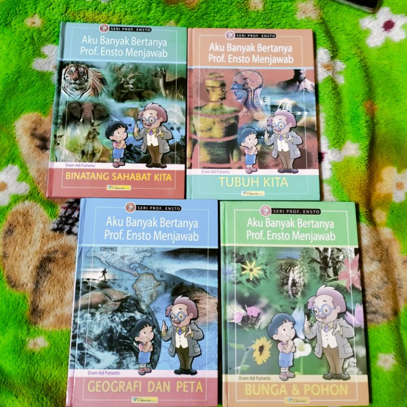 ORIGINAL BUKU AKU BANYAK BERTANYA PROF ENSTO MENJAWAB BUNGA POHON GEOGRAFI PETA TUBUH KITA BINATANG 