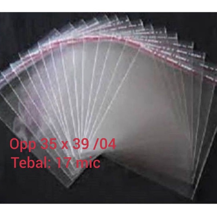 

RTG-74 Plastik Bening OPP Baju Seal Lem Uk 35 x 39 cm / 04 Tebal 17 micron Isi 100 Lembar Per Pack Termurah di