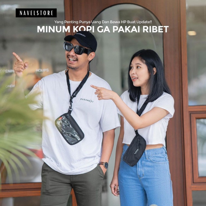 Tas Leher Kalung Hp Dompet Selempang Gantung Waterproof Hanging Ibot