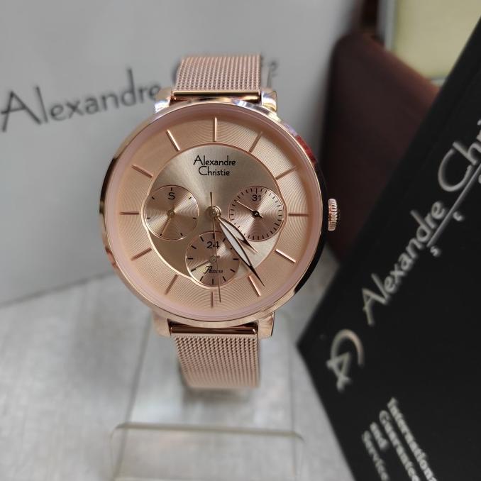 Jam Tangan Wanita Alexandre Christie Ac 2870 BF All Steel