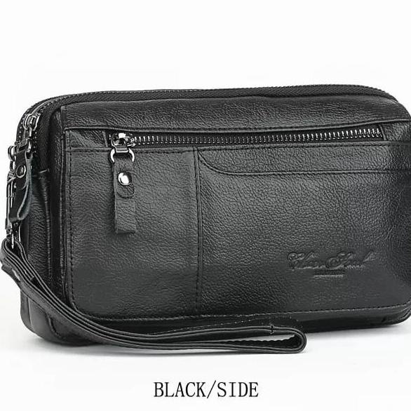 Handbag Kulit Asli Pria Tas Tangan Dompet Hp Tas Genggam