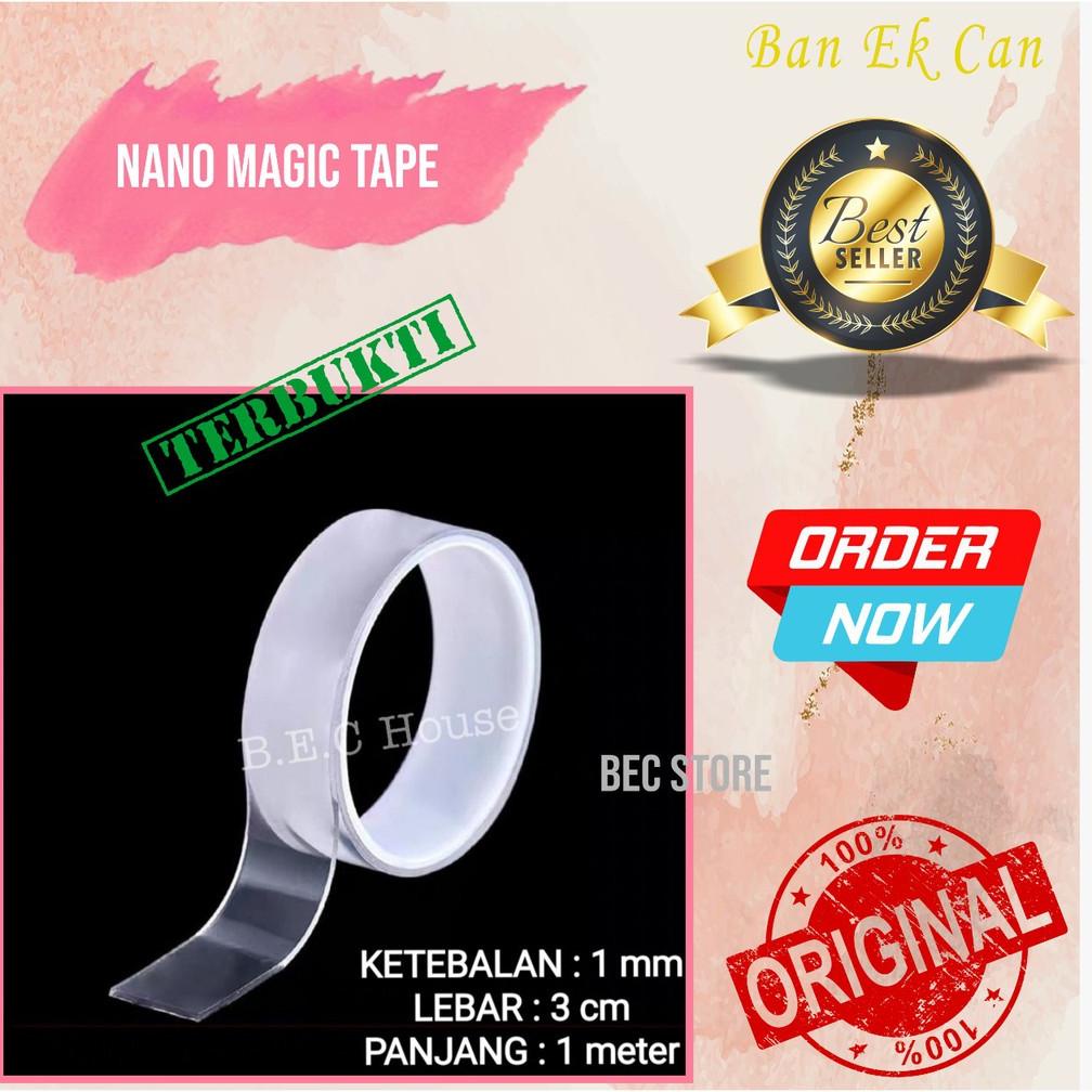 

[50Gram][1Mmx1Meter] Double Tape Nano Tape Ivy Grip Tape Isolasi Selotip 2 Sisi Kuat Dicuci