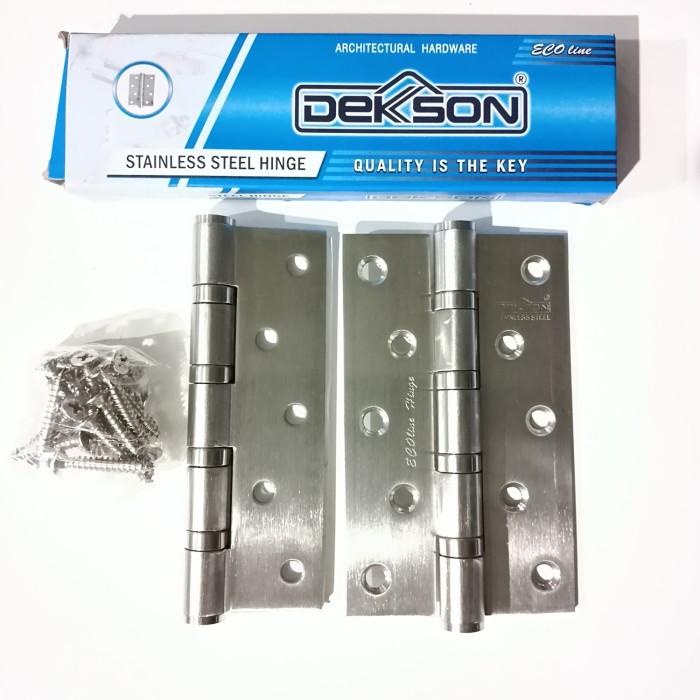 Engsel Pintu Dekson Stainless Steel Ecoline 5"X3"X3Mm 4Bb / 5Inchi