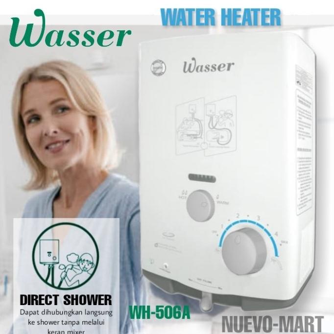 WASSER Gas Water Heater LPG WH-506A / WH 506A / WH 506 A Pemanas Air
