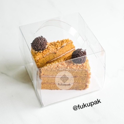 

[PROMO PAM1] Box Mika Handle Mika (20 pcs), Kotak Mika Korea Transparent Glass Box W7A