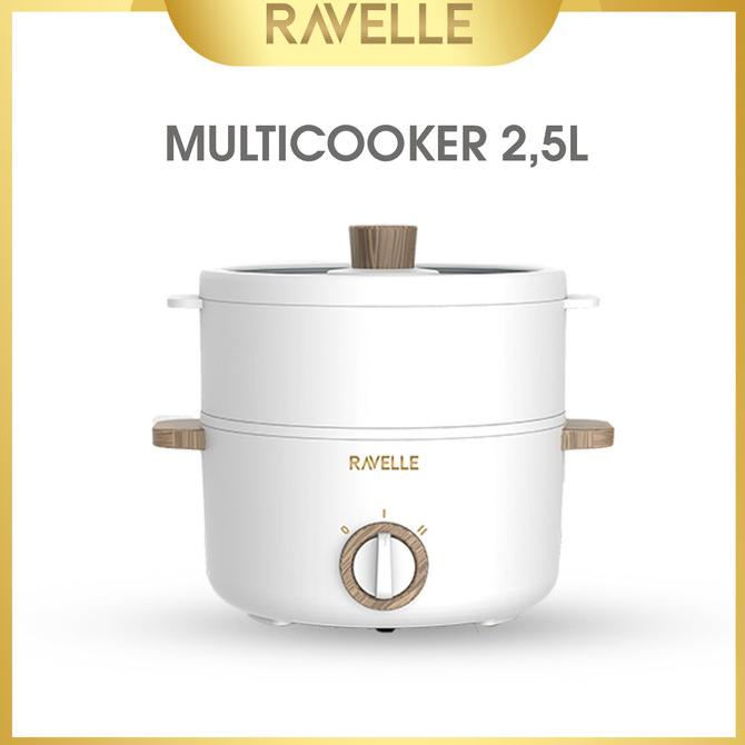 Ravelle Panci Listrik Multicooker - Panci Portable Multifungsi 2.5L