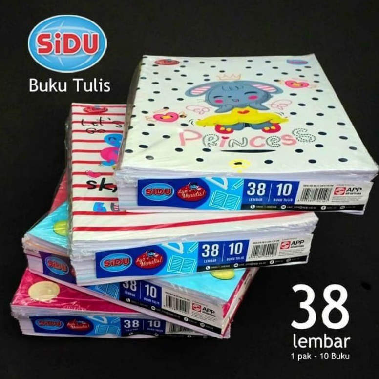 

Original Buku sidu 38 lembar per pak.1 pak isi 10 buku.ready stok Buy Again