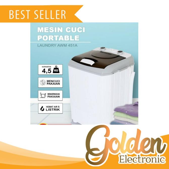 Arashi AWM 451A Mesin Cuci Portable - Mesin Cuci Mini Portable AWM451A
