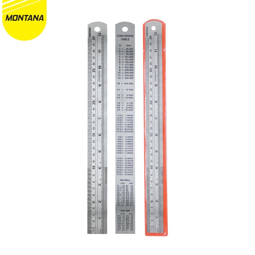 

[CODE BARANG 109XSV] MONTANA Ruler / Penggaris MONTANA 30 cm Metal RT-30S Out of Trend