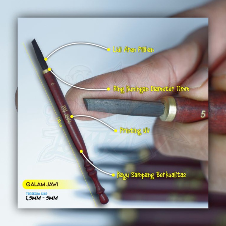 

mbsi -1 Qalam Jawi / Kalam Kaligrafi / Kalam Jawi / Pena Kaligrafi / Kalam Khat / Pena Khat ZQH