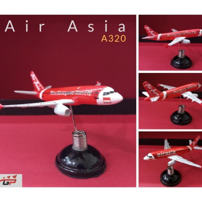 Replika Miniatur Pesawat Per Air Asia