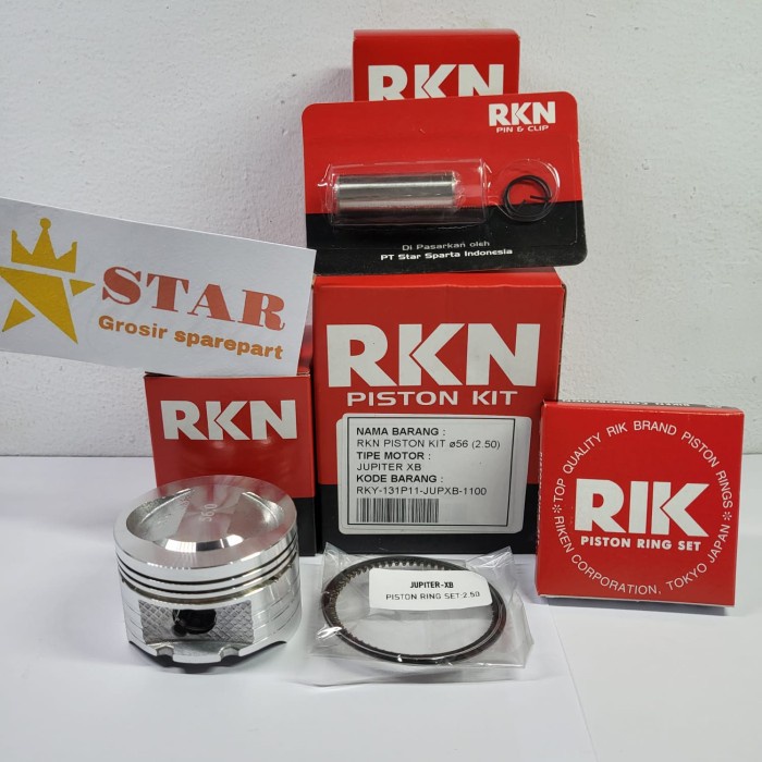 Terlaris Piston Kit Jupiter Jup Xb Dome Big Bore Up Rik Rkn Riken