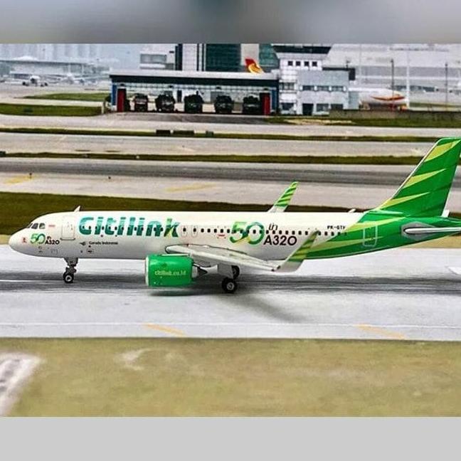 Je Pajangan Miniatur Replika Pesawat Citilink A320 Neo Pk-Gtf Phoenix
