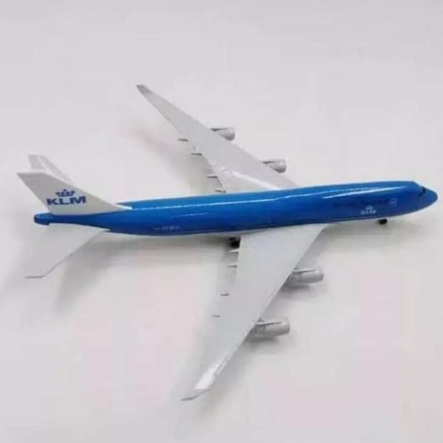 Hobi Mainan Diecast Pesawat / Miniatur Pesawat Klm Airline Boeing B747